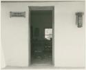 Entrance to the Administration Office at Ghanzi (print is a cropped image)