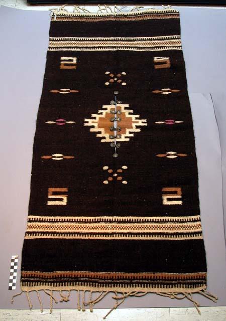 Serape with metal buttons - made particularly to show use of buttons