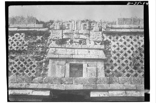 Monjas - S. range, decoration over doorway