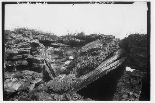 Fallen roof of Temple 54