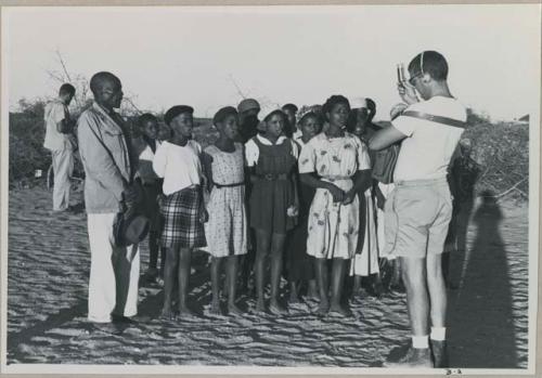 Nicholas England recording a church choir



