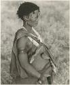 Portrait in profile of ≠Gisa (daughter of /Gasa and wife of Dam) (print is a cropped image)