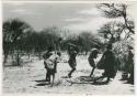 [No folder title]: Group of people performing the Eland Dance, including two men wearing horns (from color slide 2001.29.8652)