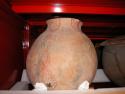 Large earthen pot, ornamented