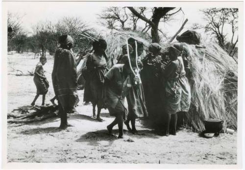 [No folder title]: Group of people performing the Eland Dance (from color slide 2001.29.8674)