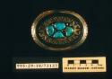 Turquoise nugget belt buckle