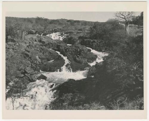 "1950's 400 series / 15 glossy prints / Photos of Welwitschia plant / Ruacana Falls": Ruacana Falls (print is a cropped image)