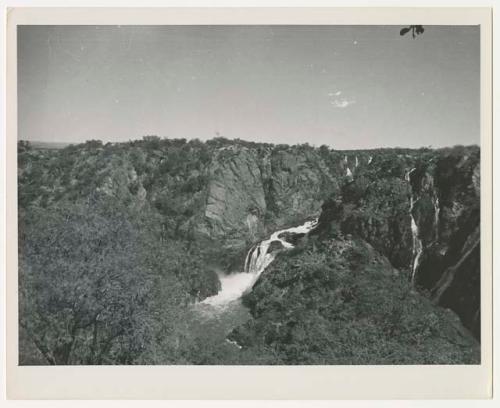 "1950's 400 series / 15 glossy prints / Photos of Welwitschia plant / Ruacana Falls": Ruacana Falls (print is a cropped image)