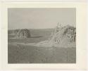 "1950's 400 series": Three huts (print is a cropped image)