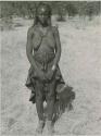 "1950 '400 Series' / 41 prints": Woman standing (print is a cropped image)