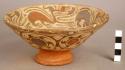 Polychrome pottery bowl