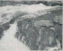 "1950 '400 Series' / 41 prints": Rapids at Ruacana Falls (print is a cropped image)