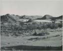 "1950 400 series  43 prints / Kunene River, Kaokoveld, Ovamboland / Merle LaVoy & L.K.M": Hills (print is a cropped image)