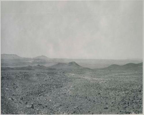 "1950 400 series  40 prints / Kaokoveld": View of hills (print is a cropped image)