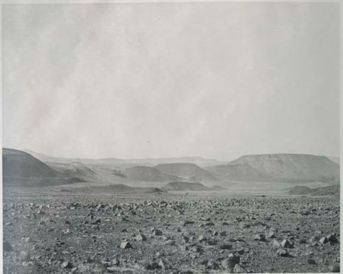 "1950 400 series  40 prints / Kaokoveld": View of hills (print is a cropped image)