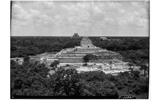 Caracol, view from Monjas. Repair completed.