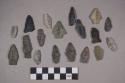 Stemmed projectile points