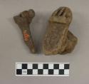 Fragments of pottery vessel - one fragment mended to a-2645 2-64.