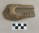 Rim potsherd with plain vertical handle