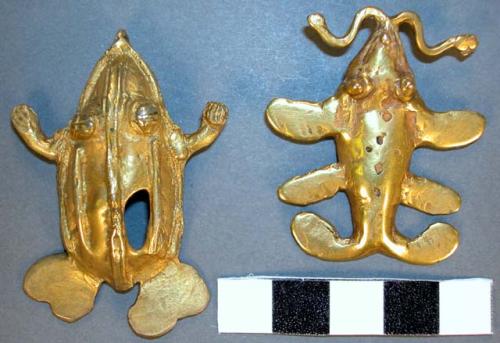 Gold frog - pendant