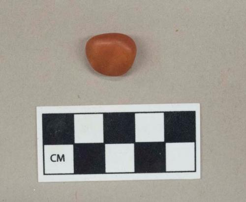 Raw material, carnelian pebble