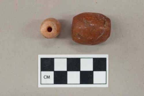 2 large carnelian beads