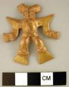 Gold plated copper figure - woman