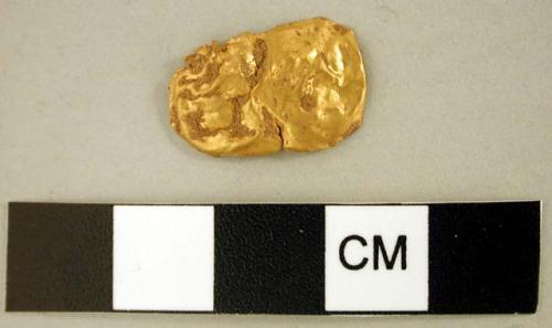 Piece of flat gold