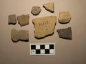 Miscellaneous decorated ceramic rim sherds