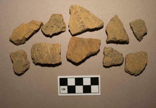 Miscellaneous ceramic decorated body sherds