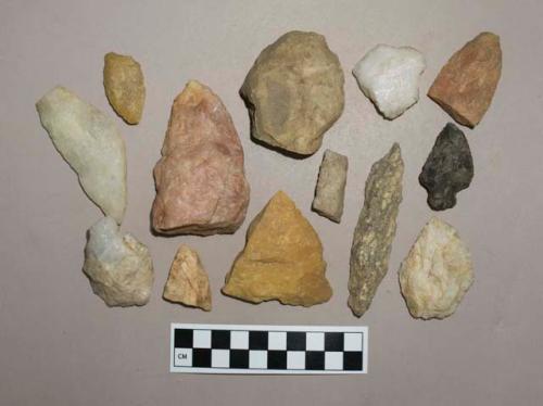 Bifaces and other modified lithics