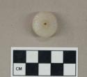 Ground stone bead, discoidal, quartz