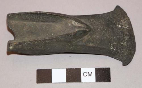 2 small bronze axes with wings and cross-stop