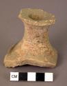 Pottery goblet stem