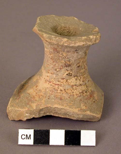 Pottery goblet stem