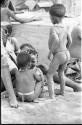 Children playing in the expedition camp