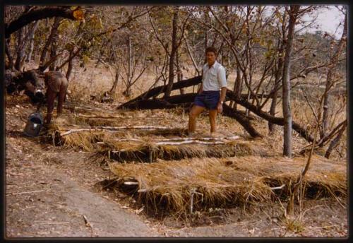 Pedro Imiljo standing in his garden