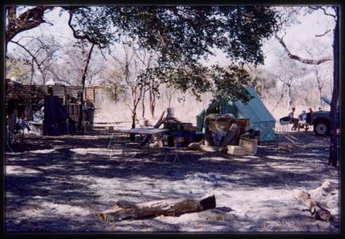 Pedro Imiljo's tent in the expedition camp