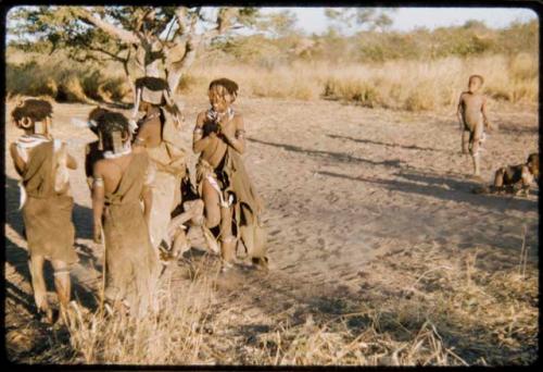 Children, Dancing: Children of various ages dancing in a dance circle area