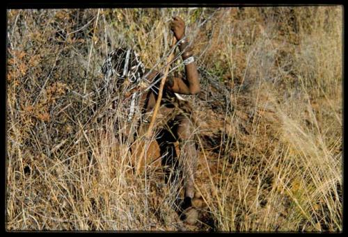 Food Gathering, General: Woman starting to dig