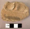 Pottery jar fragment - coarse ware, indented plastique band, "rope pattern"