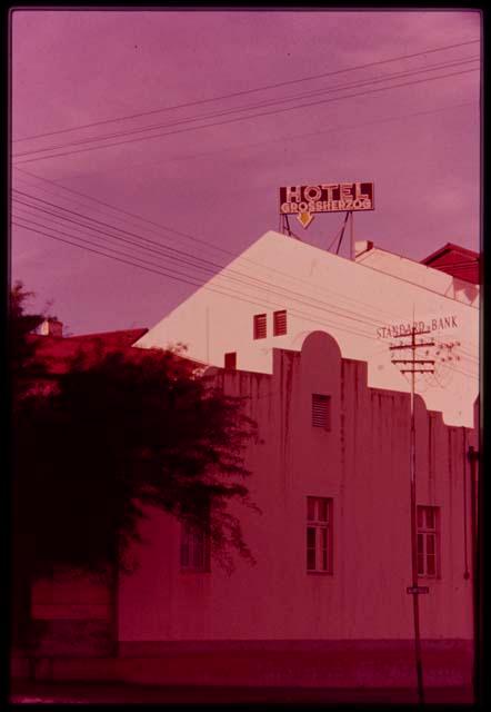 Rooftop sign of the Hotel Grossherzog
