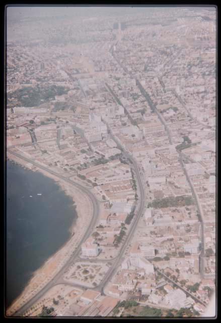 Aerial view of Luanda