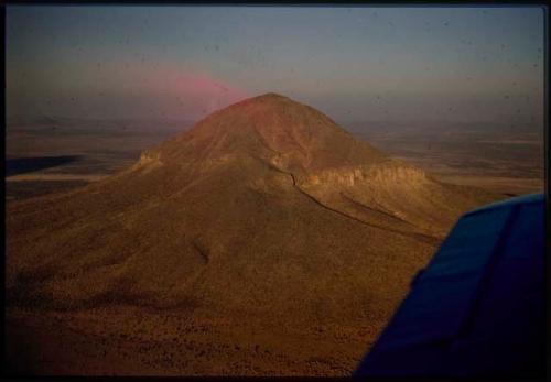 Aerial view of Omataka Peak on the way to Ovamboland