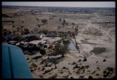 Aerial view of Ovamboland landscape