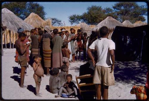 Group of people clapping to a dance