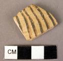 Rim potsherd; 2 potsherds