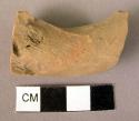 Pottery handle fragment - polished yellow minyan ?