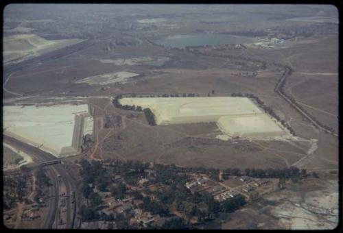 Johannesburg mine dump, aerial view