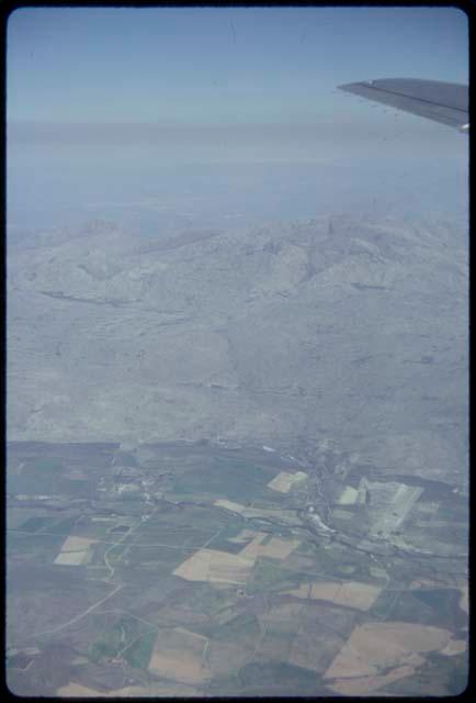 Johannesburg mine dump, aerial view